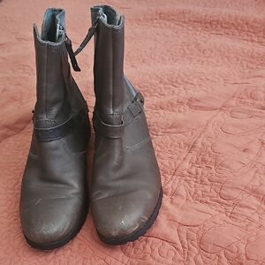 Teva Brown Leather Ankle Booties